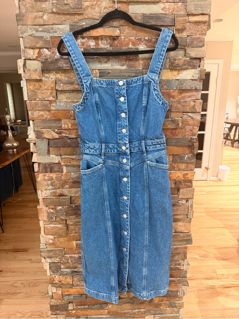 Rails Denim Button-Front Dress